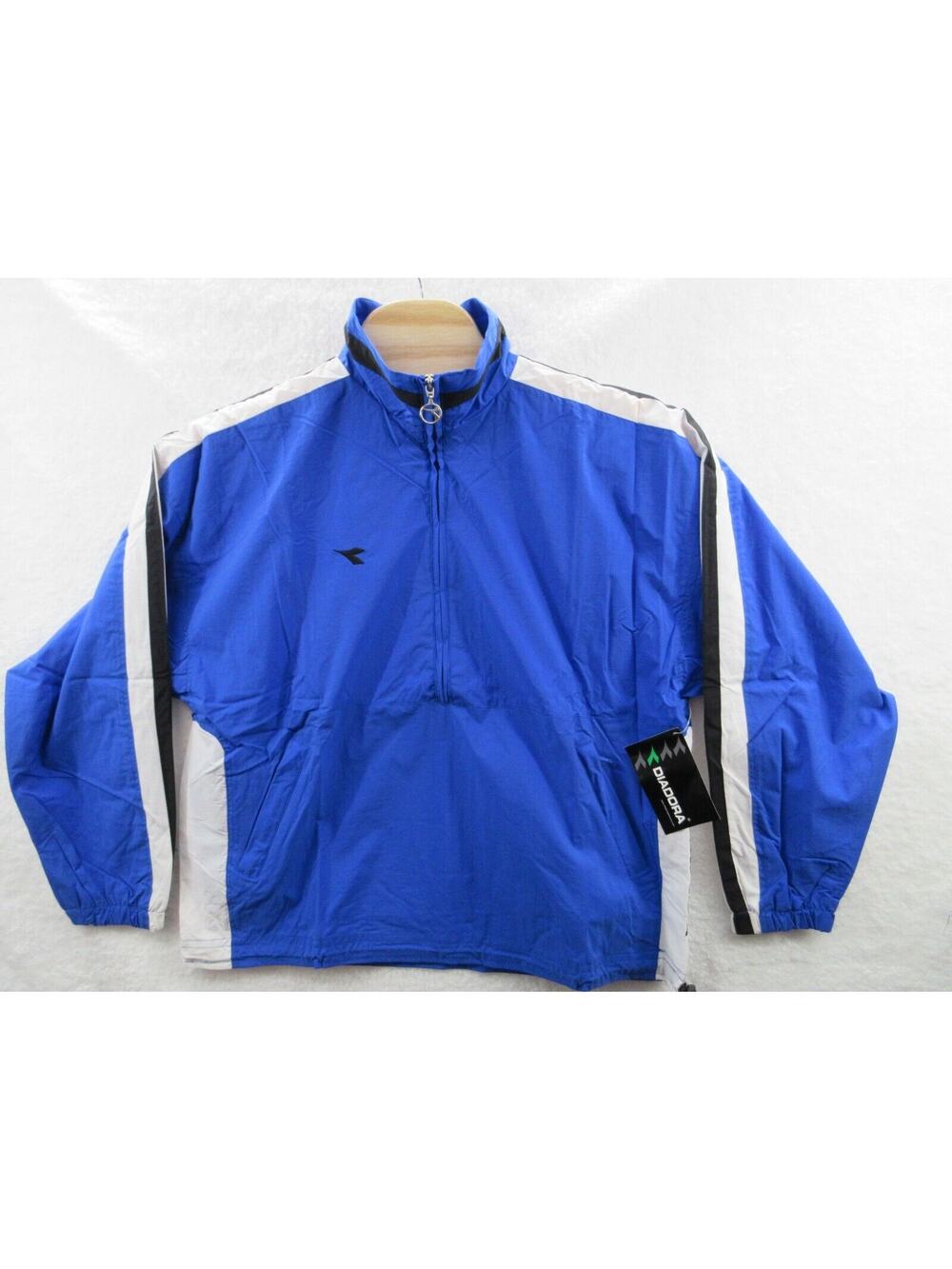 NWT DIADORA Canova Soccer Men's Medium Nylon Pullover Jacket
